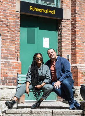 Fatuma Adar and director, Ray Hogg. Photo ELIJAH NICHOLS