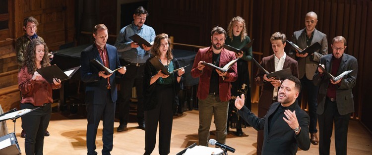 Members of the TMS in rehearsal. Photo by Taylor Long.