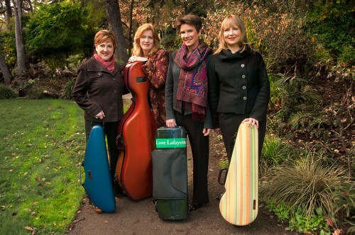 Lafayette String Quartet. Photo by Frances Litman and Miles Lowry.