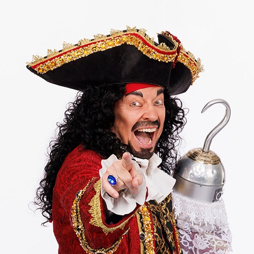 Ross Petty as Captain Hook. Photo by Bruce Zinger.