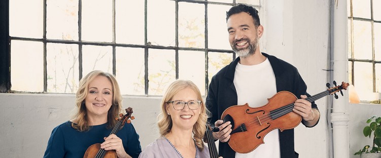 Marie Bérard, Winona Zelenka and Rémi Pelletier of Trio Arkel. Photo by Chung Ling Lo.