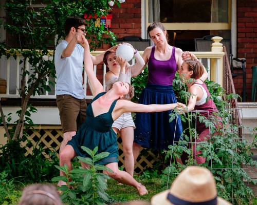 Kaeja d’Dance’s "Porch View Dances", from a previous summer. Photo by Monica Salazar Arcila.