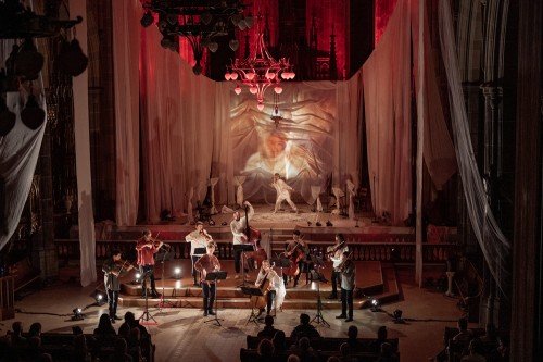 "Rituaels", performed at Montreal’s St. Pierre Apôtre Church, November 2022. Photo by FRÉDÉRIC CARDIN / PAN360.