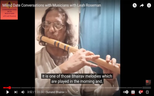 Bansuri player Milind Date on CwM with Leah Roseman