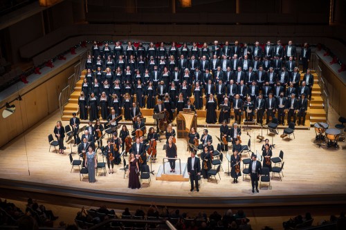 Jane Glover and the TSO for "Messiah". Photo by Allan Cabral.