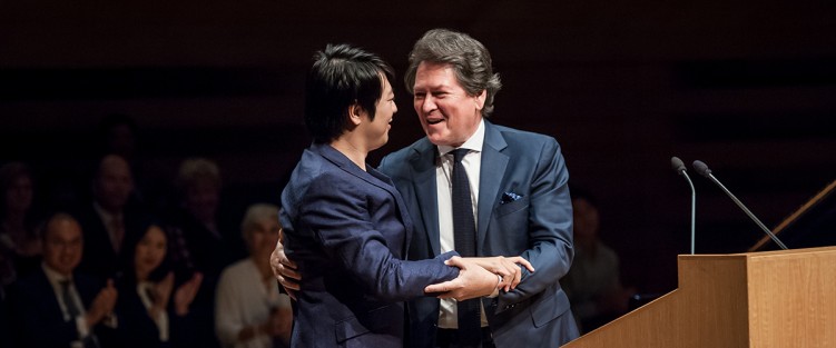 Dr. Peter Simon with Lang Lang.