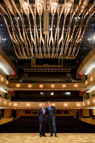 Michael Koerner and Dr. Peter Simon, in Koerner Hall. Courtesy Royal Conservatory.
