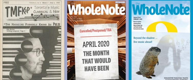 (L-R): The magazine formerly known as PULSE; April 2020 - the month that would have been; Beyond the shadow ... live music ahead!