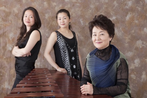 The Fujii Family Percussion Ensemble: Haruka Fujii, Rika Fujii, Mutsuko Fujii.