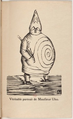 “Véritable portrait de Monsieur Ubu” by Alfred Jarry, in the 1886 edition of "Ubu Roi".