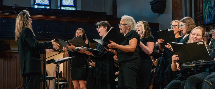 One of VIVA's seven choirs, at Trinty-St. Paul's