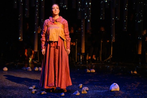 Marion Newman in Shanawdithit (Tapestry Opera, 2019). Photo by Dahlia Katz.