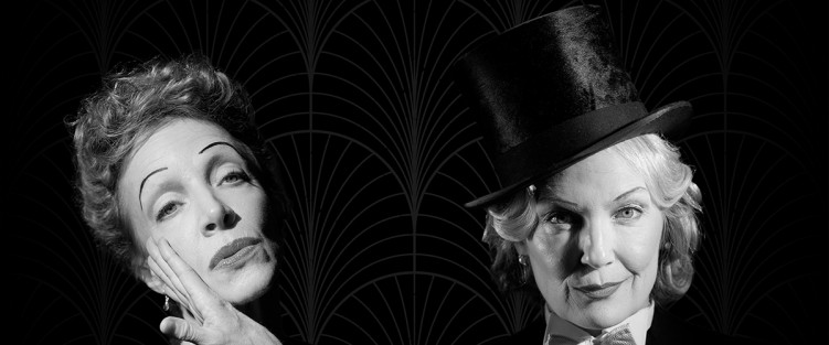 Deborah Hay as Édith Piaf, Terra C. MacLeod as Marlene Dietrich. Photo by Mai Tilson