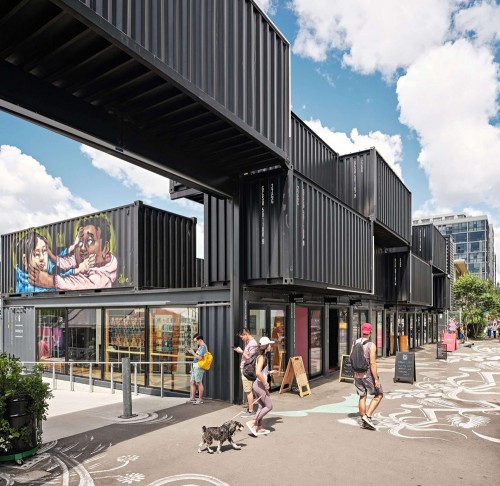  Stackt, Canada’s largest shipping container market, at Bathurst and Front. Photo credit LGA