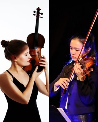 Nov 2, “Violins Unbound”  features Judith Fliedl and Roan Ma